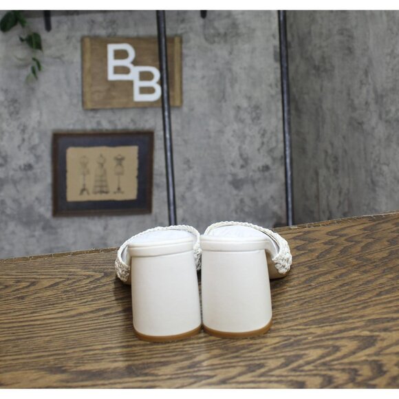 Steve Madden Womens Mania Heeled Sandal Block MANI13S1 White 7.5M - Picture 4 of 13